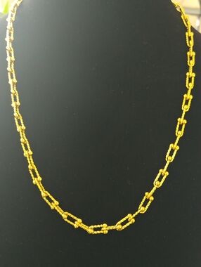 Gold U-Link Chain Necklace & Free Gift